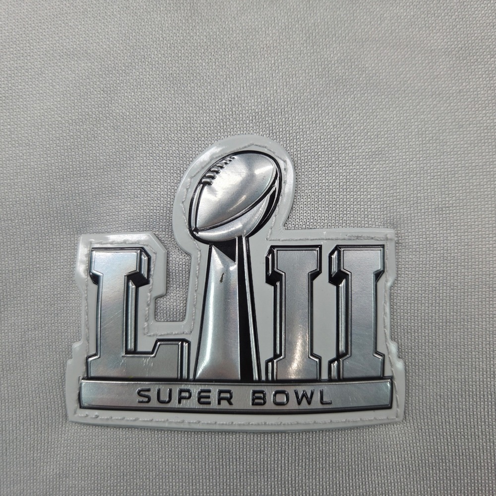 Super Bowl LII MN Full Zip Softshell Jacket Gray Mens Small BDA Performance